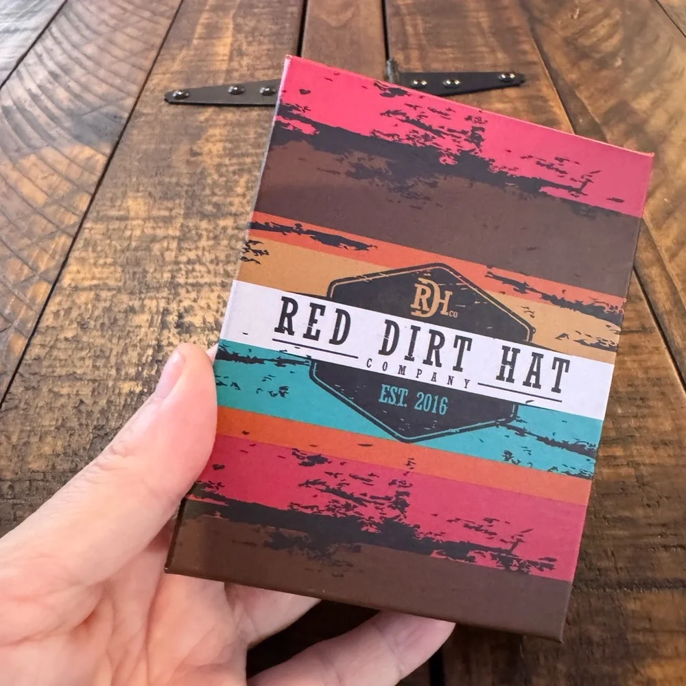 Red Dirt Hat Dark Brown Leather Wallet w/Money Clip